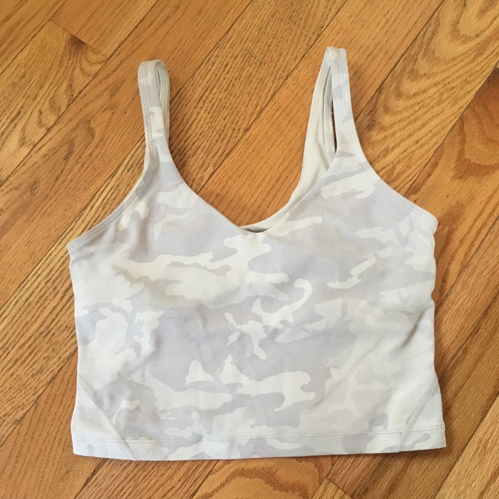 Lululemon Align Tank Top, size 6, white camo